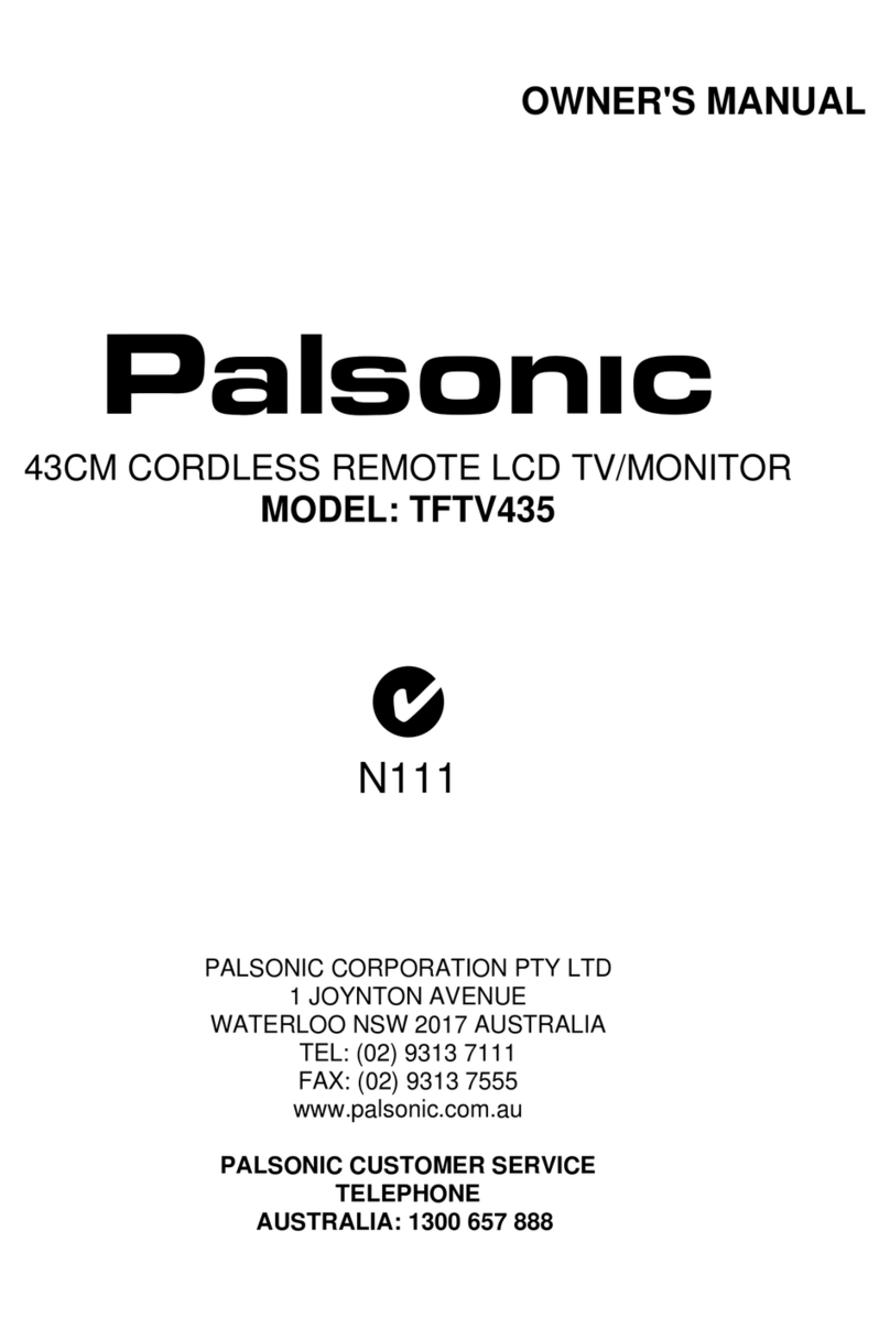 Palsonic TFTV435 User manual