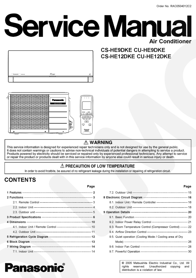 Panasonic CS-HE9DKE User manual
