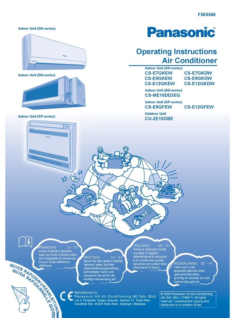 Panasonic CS-E9GKEW User manual Panasonic CS-E9GKEW User manual