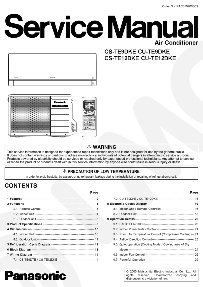 Panasonic CS-TE12DKE User manual