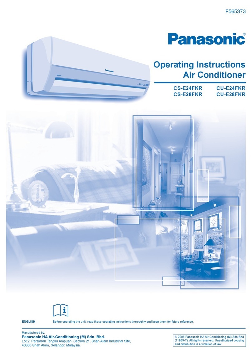 Panasonic CS-E24FKR User manual