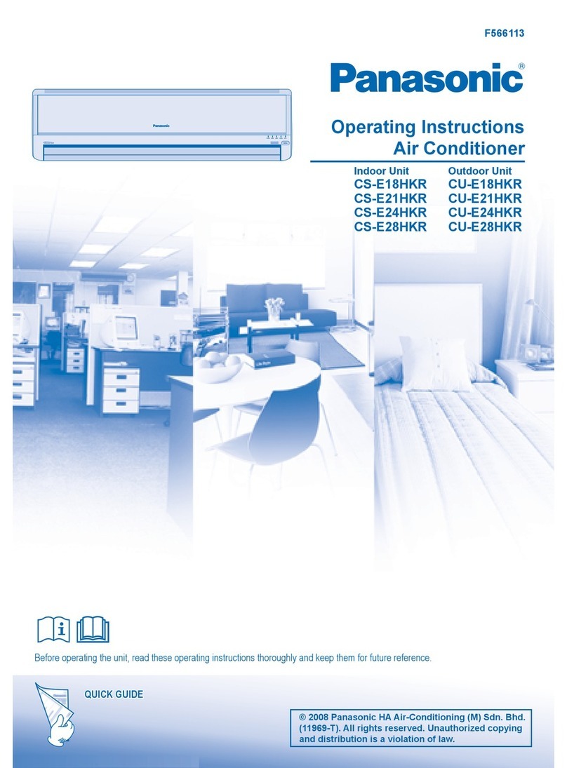 Panasonic CS-E18HKR User manual