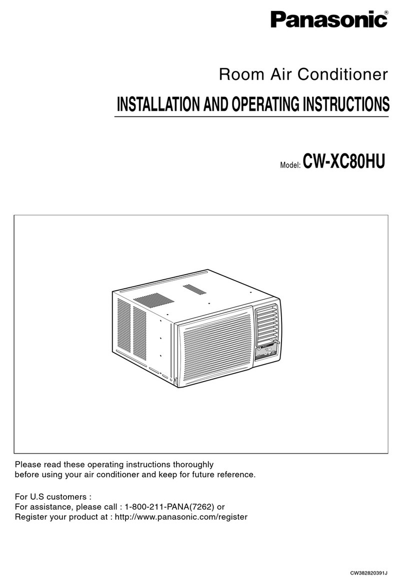 Panasonic CW-XC80HU Installation and operating instructions Panasonic CW-XC80HU Installation and operating instructions