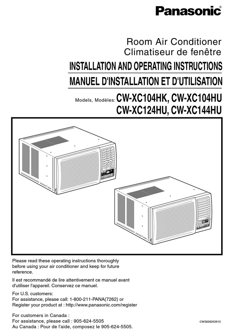 Panasonic CW-XC104HK User manual