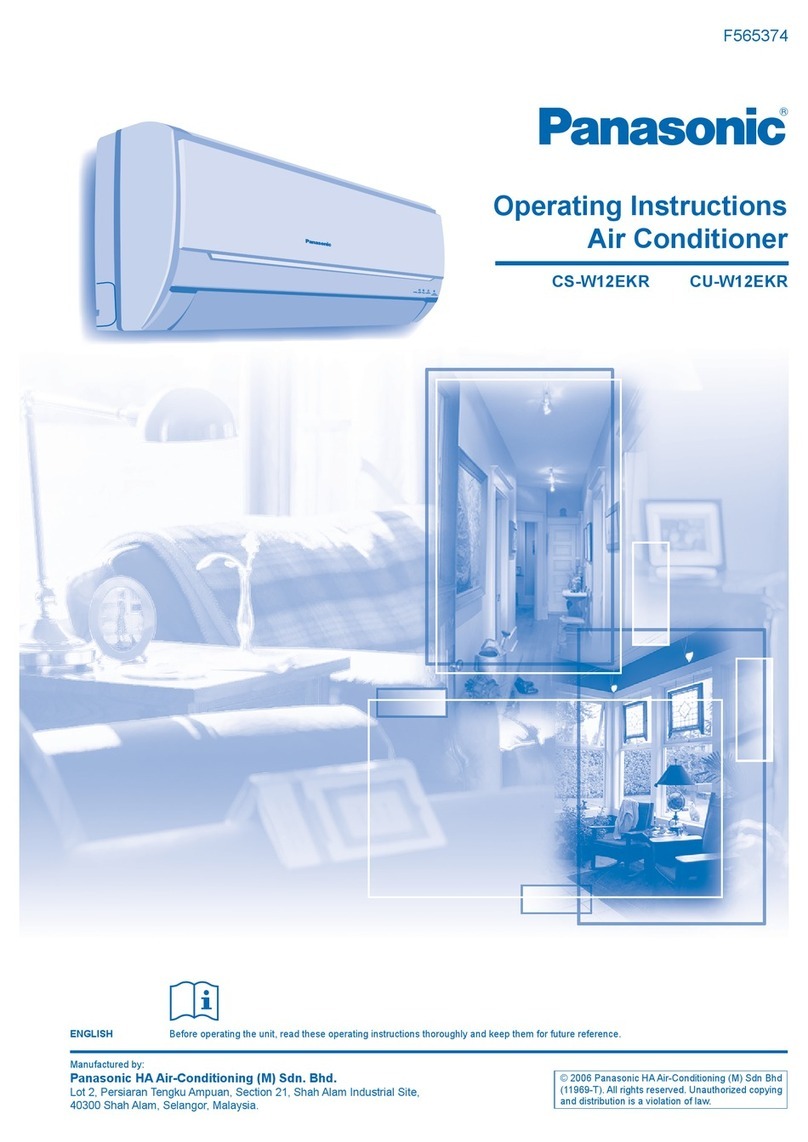 Panasonic CU-W12EKR User manual Panasonic CU-W12EKR User manual