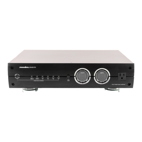 Panamax MAX 5400-EX User manual