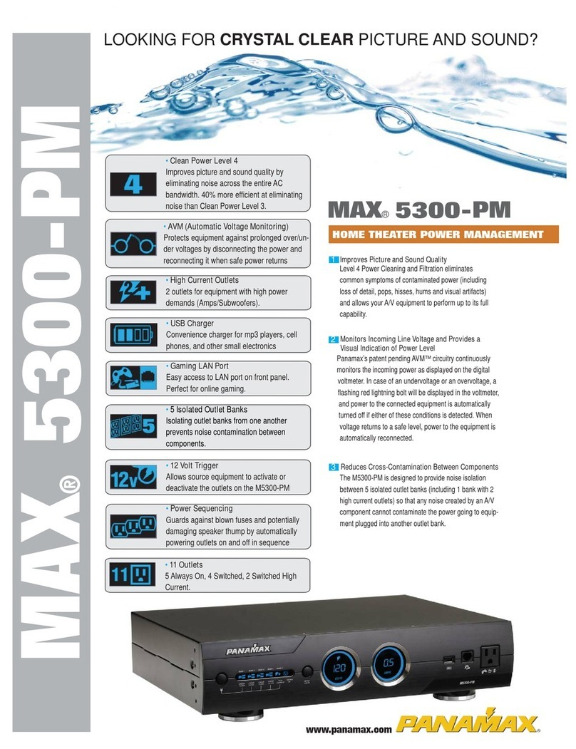 Panamax MAX 5300-PM User manual