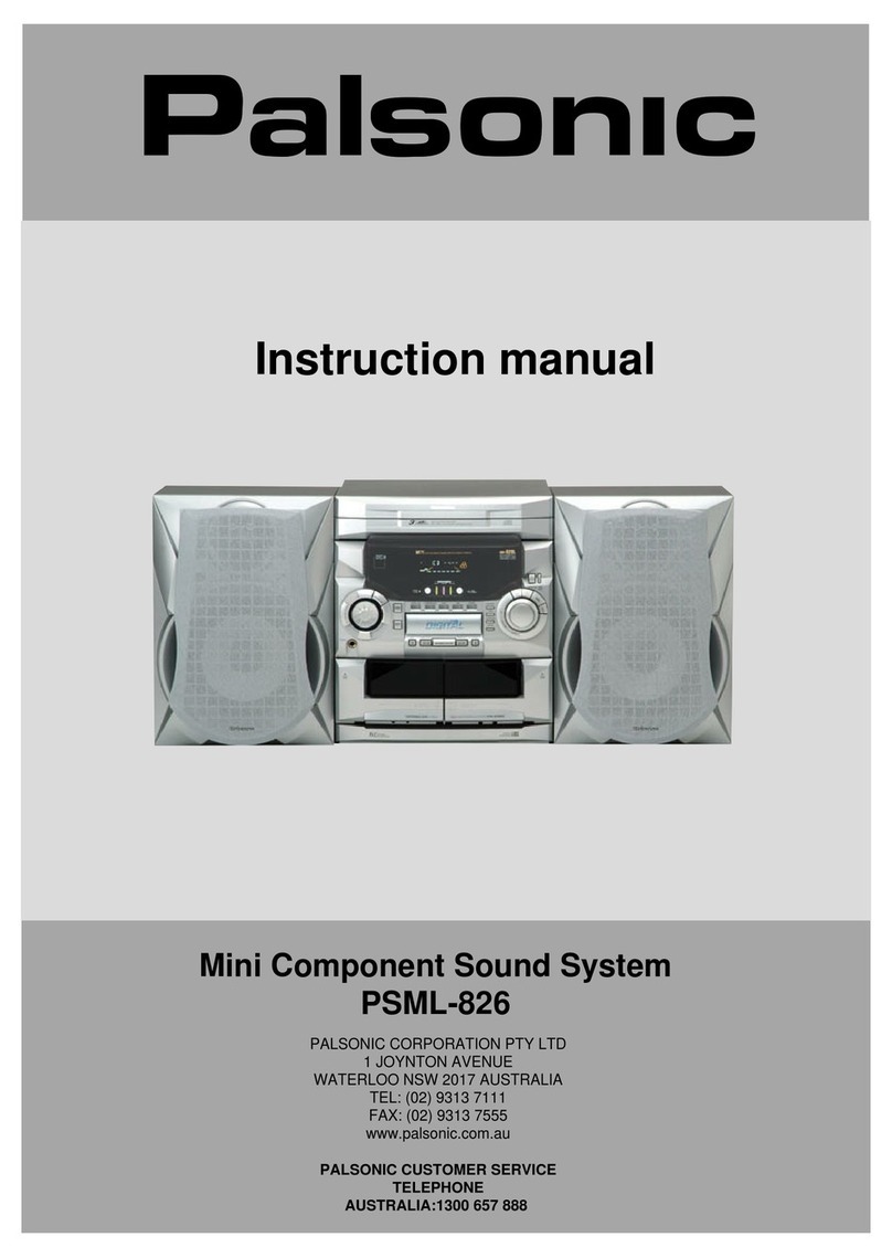 Palsonic PSML-826 instruction manual