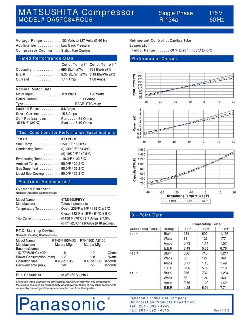 Panasonic Matsushita DA57C84RCU6 User manual
