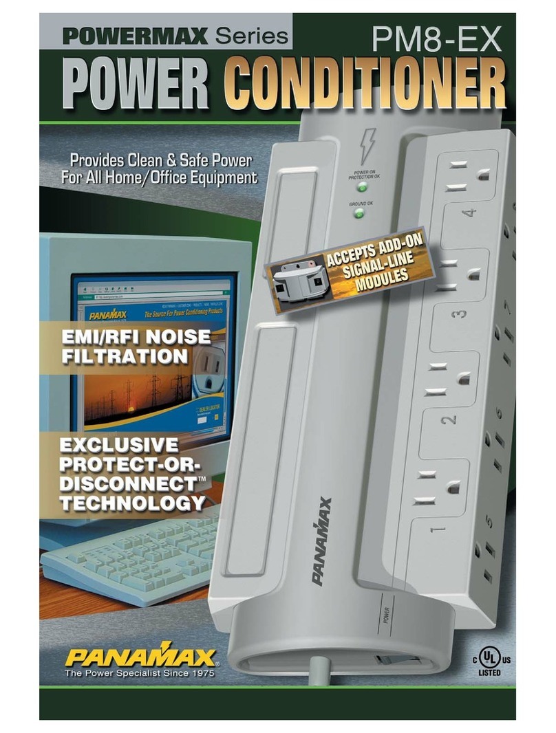 Panamax Powermax Series PM8-EX User manual