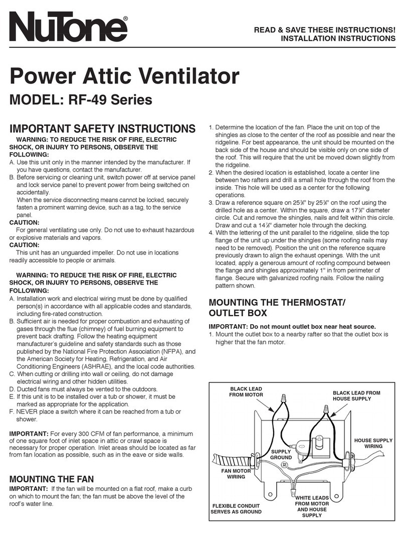 NuTone RF-49 Series User manual