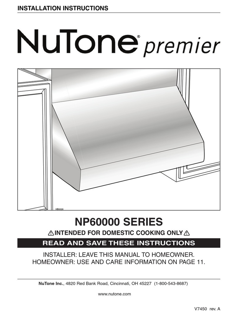NuTone Premier NP60000 Series User manual