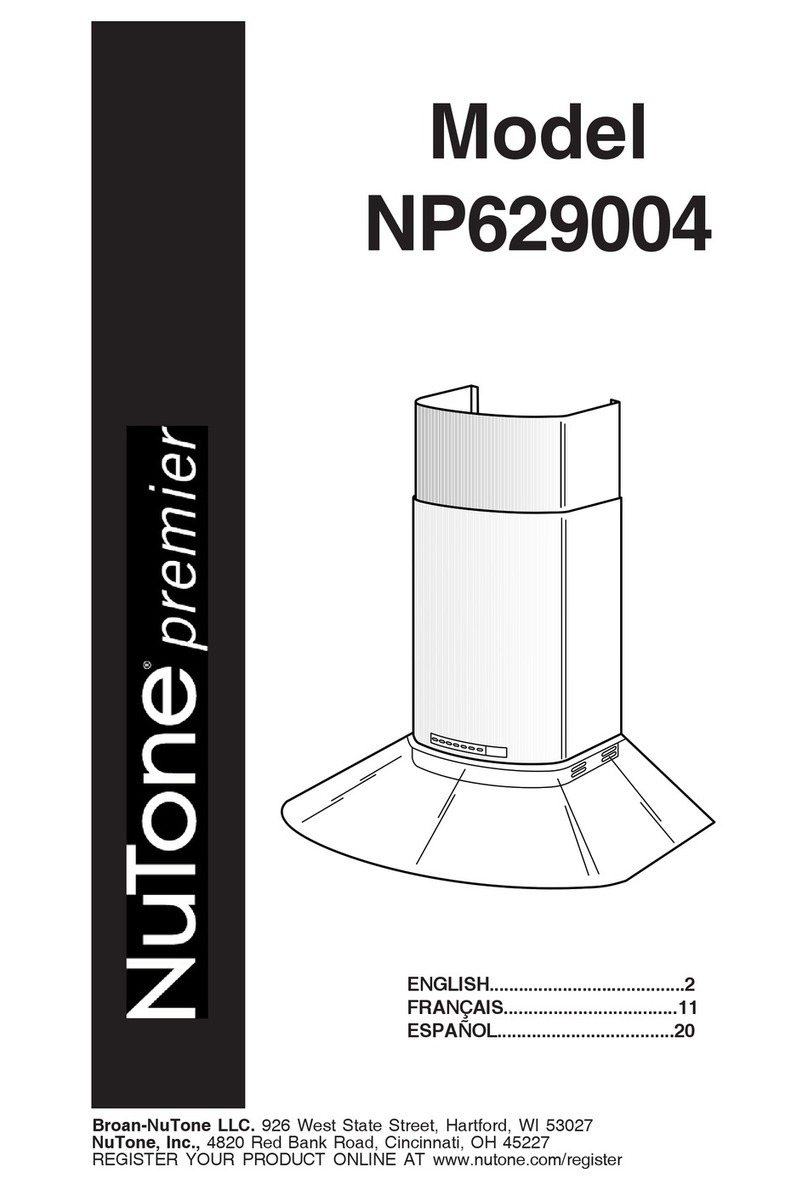 NuTone Premier NP629004 instruction manual