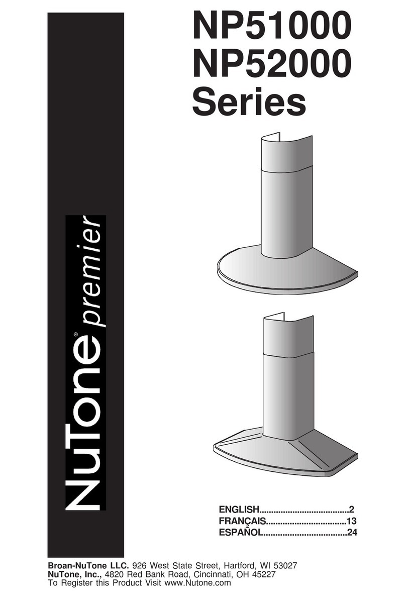 NuTone Premier NP51000 Series User manual