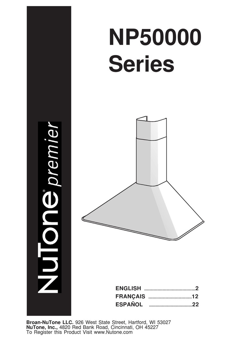 NuTone Premier NP50000 Series User manual