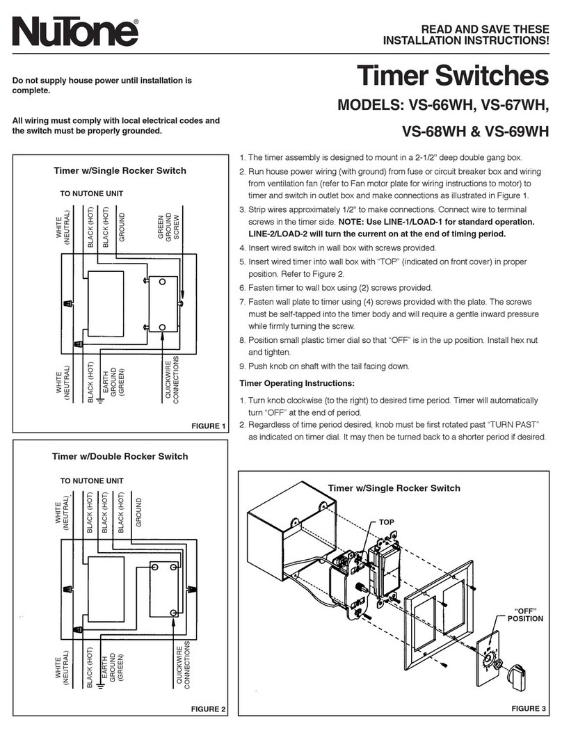 NuTone VS-66WH User manual