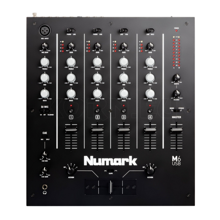 Numark M6 User manual Numark M6 User manual