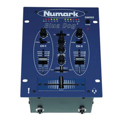 Numark BLUE DOG DM905 User manual Numark BLUE DOG DM905 User manual