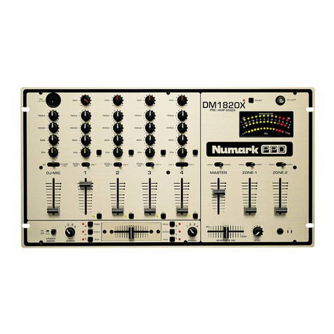 Numark DM 1820X User manual