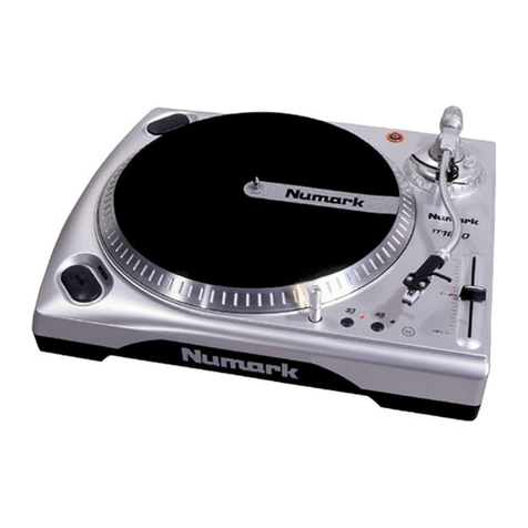 Numark TT-1650 User manual