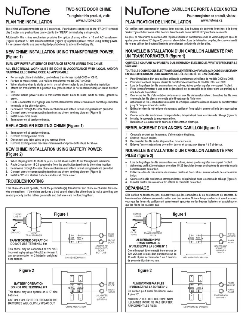 NuTone C905 installation instructions