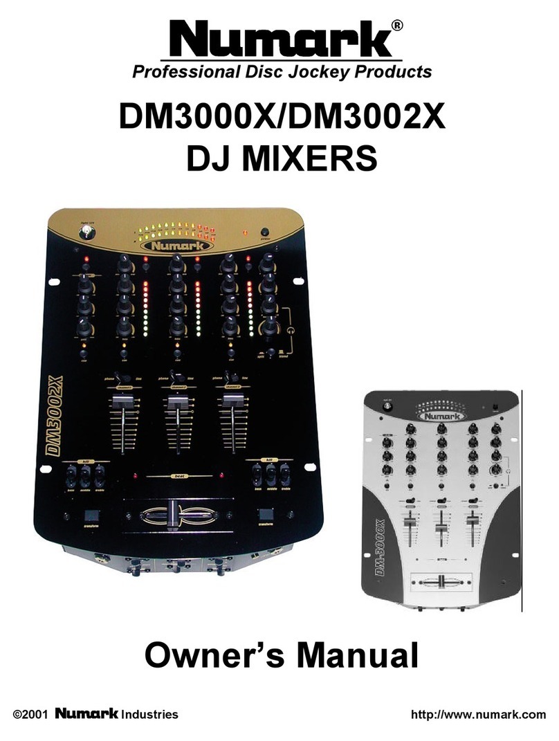 Numark DM3000X User manual Numark DM3000X User manual