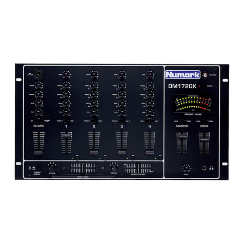 Numark DM1720X User manual