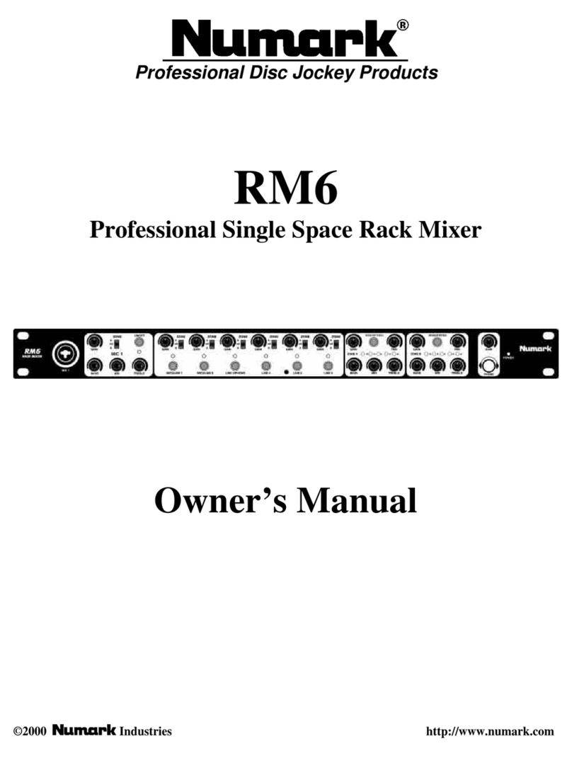 Numark RM6 User manual Numark RM6 User manual