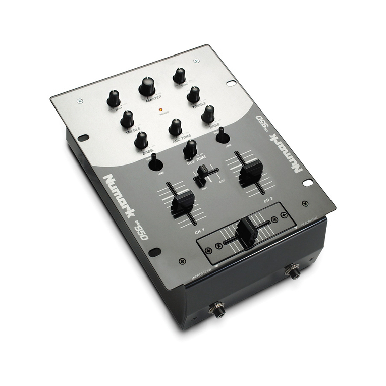 Numark DM-950 User manual