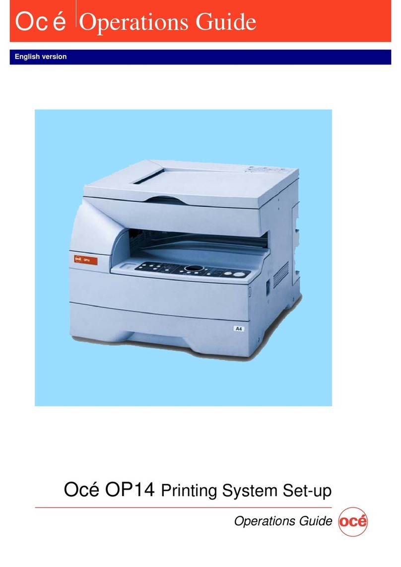 Oce OP14 User manual