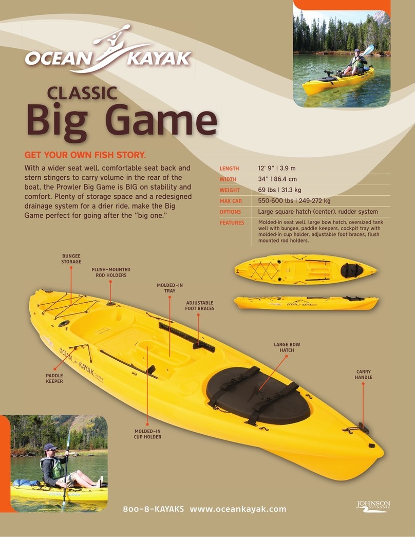 Ocean Kayak Classic Big Game User manual Ocean Kayak Classic Big Game User manual