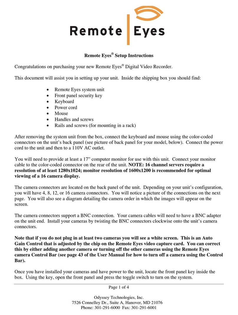 Odyssey Technologies DVR Manual