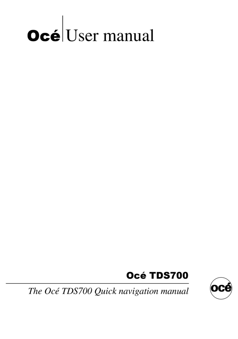 Oce TDS700 User manual Oce TDS700 User manual