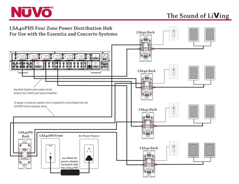 Nuvo LSA40PDS Wiring diagram