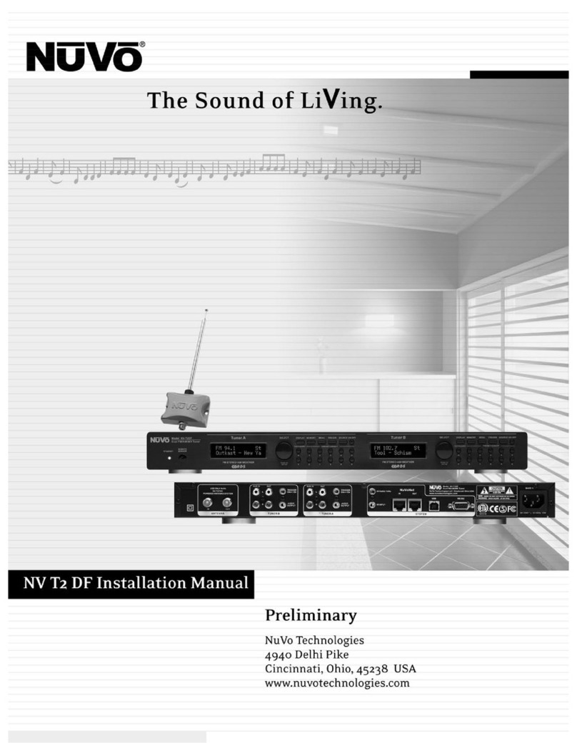 Nuvo NV-T2DF User manual