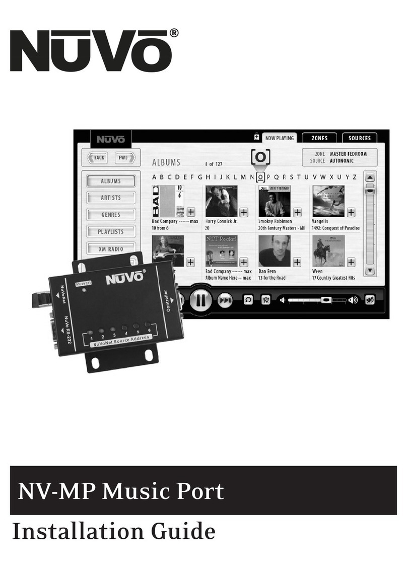 Nuvo Music Port NV-MP installation guide