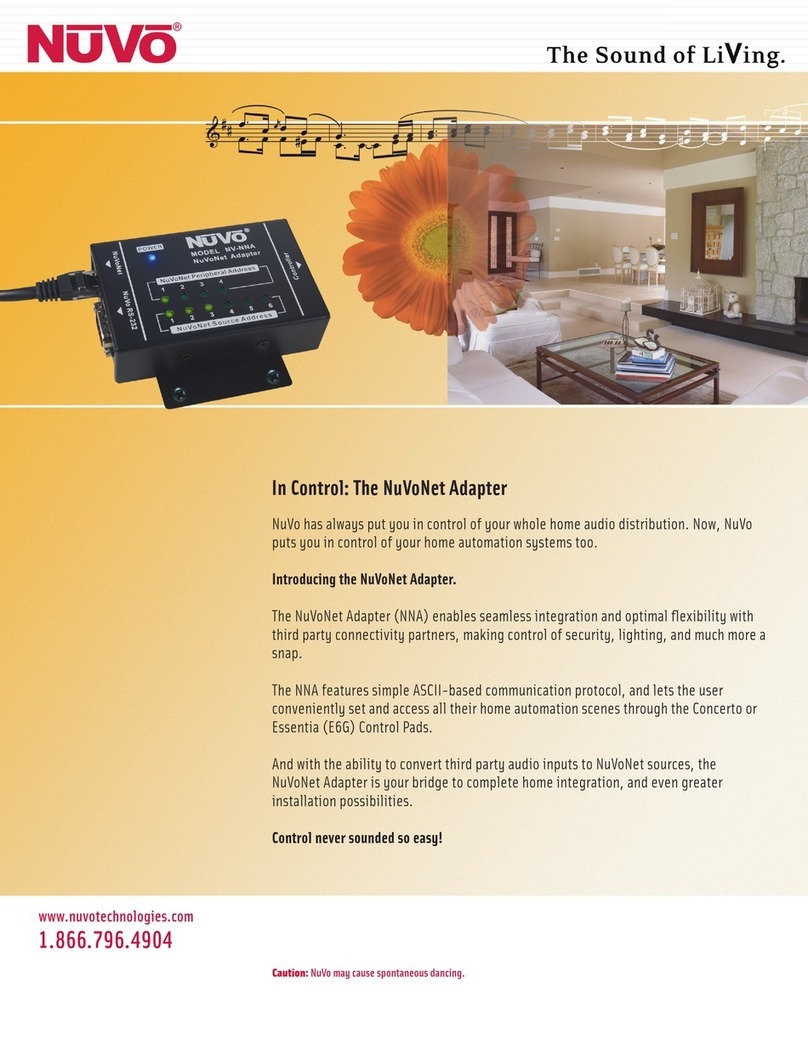 Nuvo Net Adapter brochure