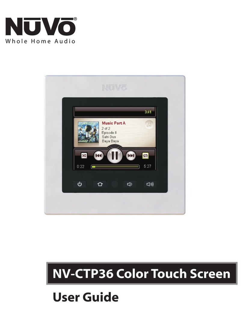 Nuvo NV-CTP36 User manual