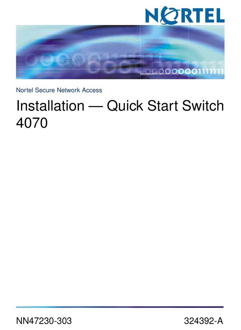 Nortel 4070 User manual