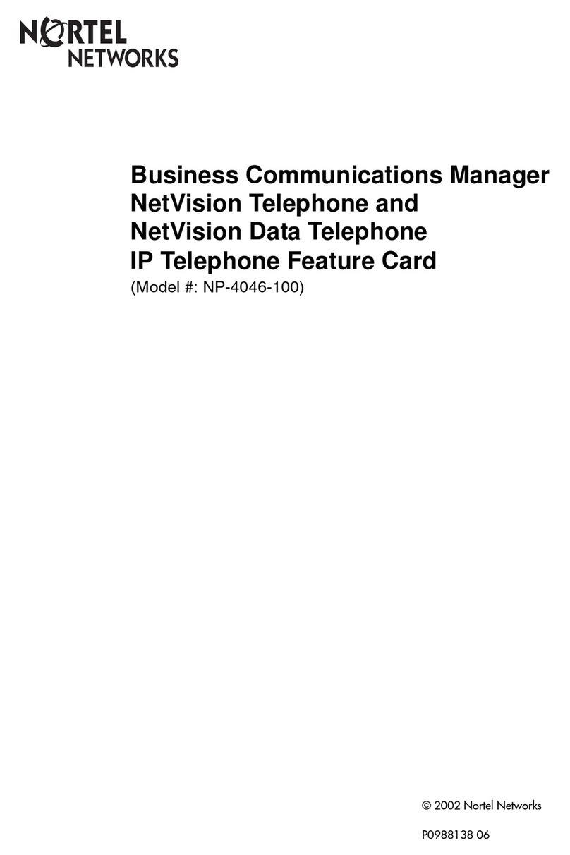 Nortel NP-4046-100 User manual