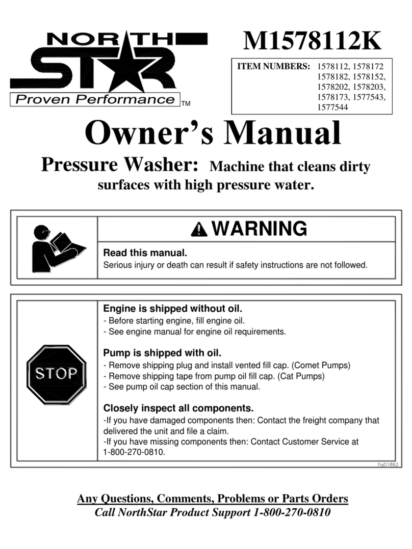 North Star PROVEN PERFORMANCE M1578112G owner's manual North Star PROVEN PERFORMANCE M1578112G owner's manual
