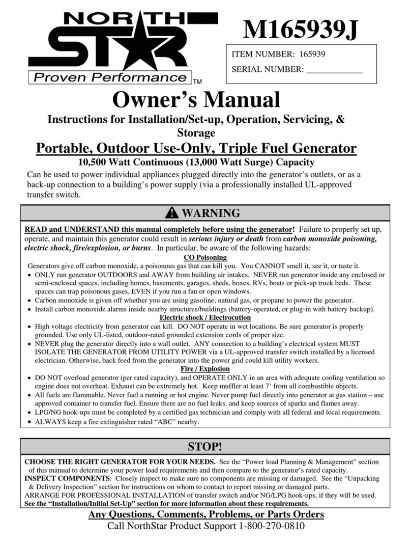 North Star M165939J owner's manual