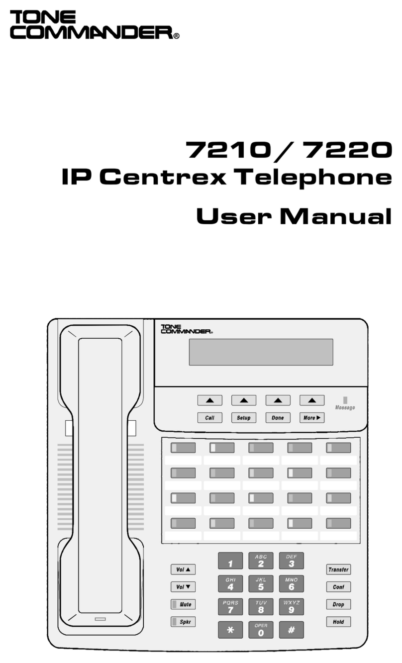 Tone Commander 7210 user manual
