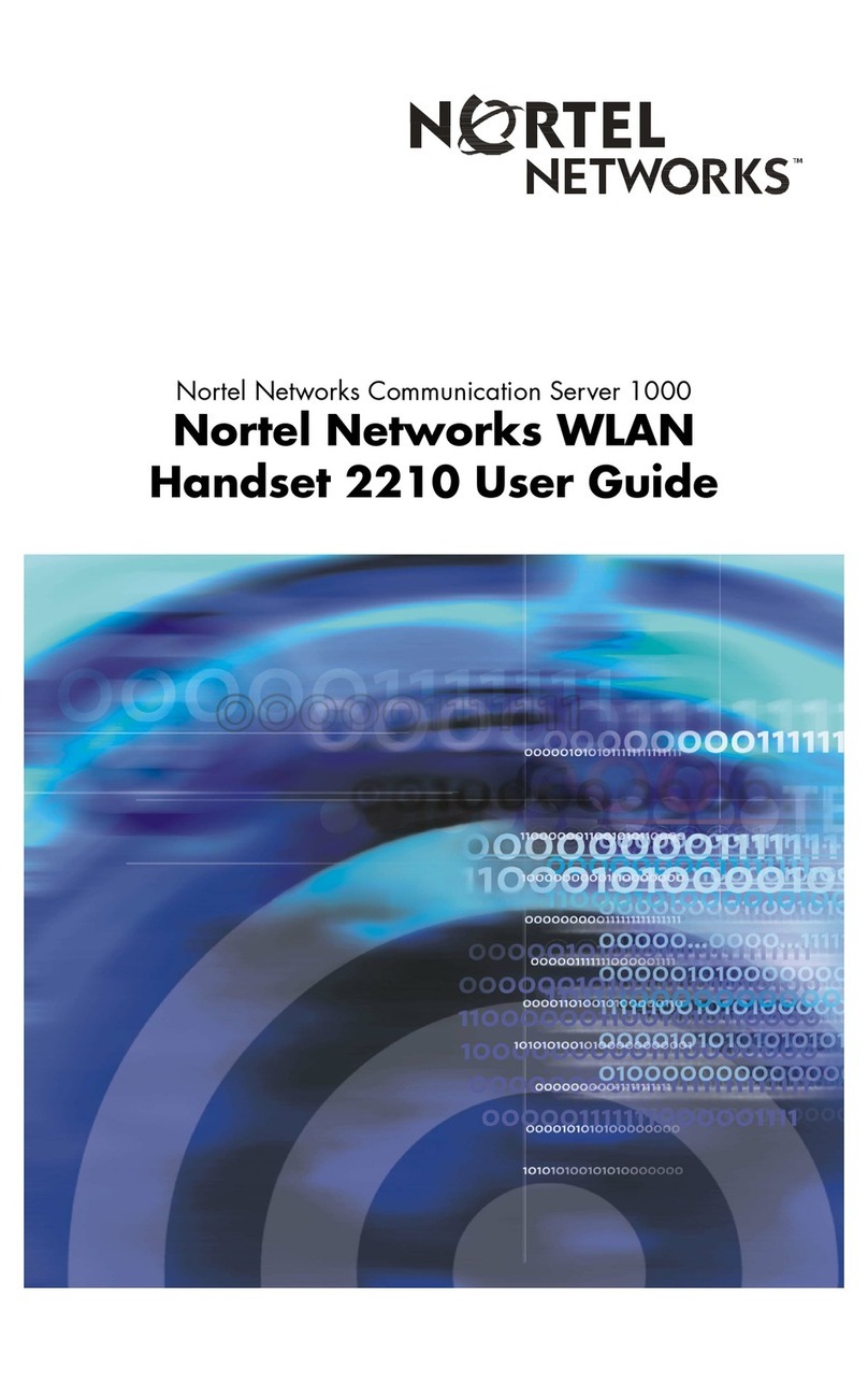 Nortel 2210 User manual