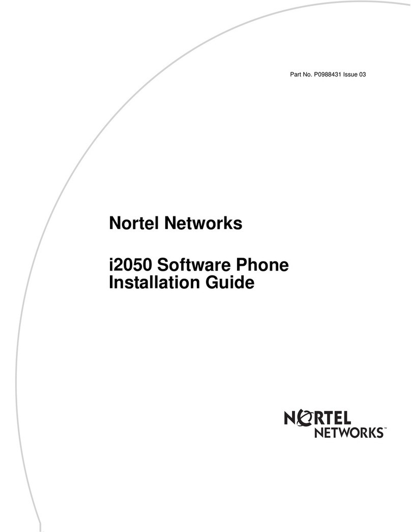Nortel i2050 User manual Nortel i2050 User manual