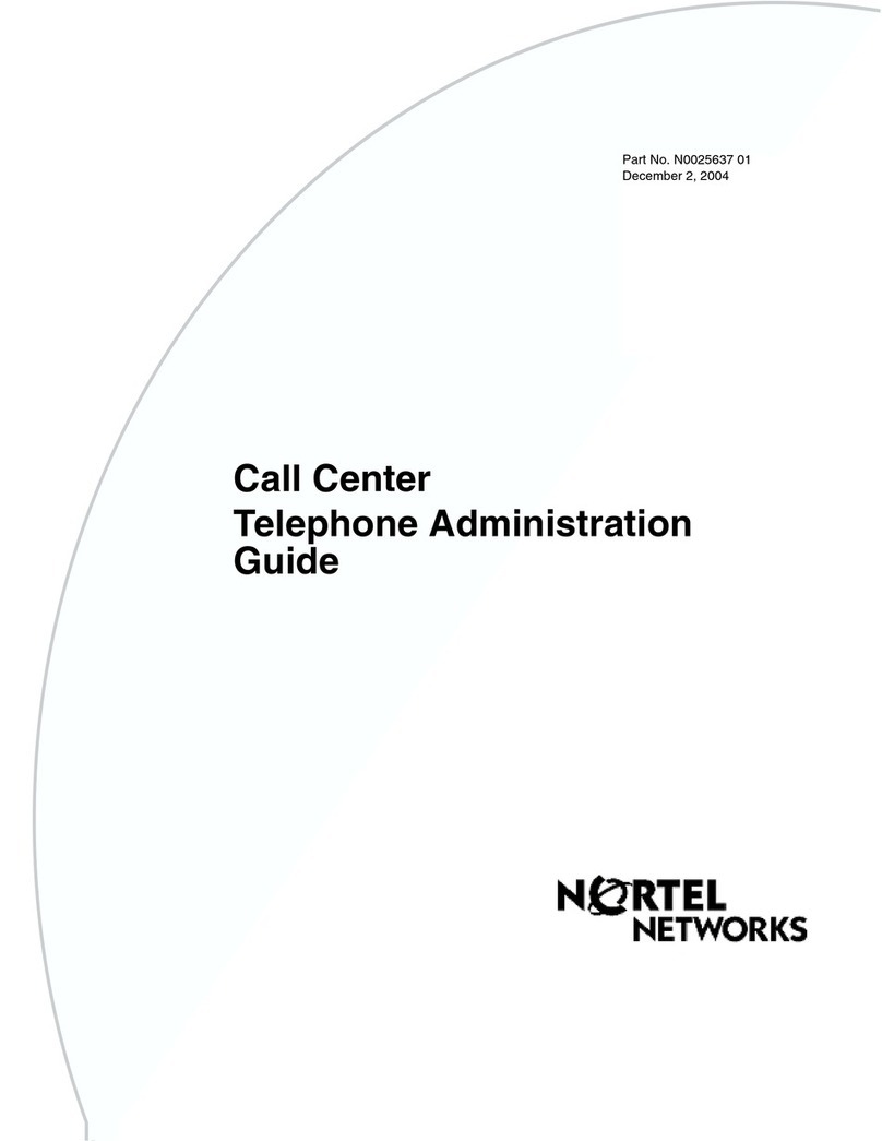 Nortel Call Center Telephone Instruction Manual