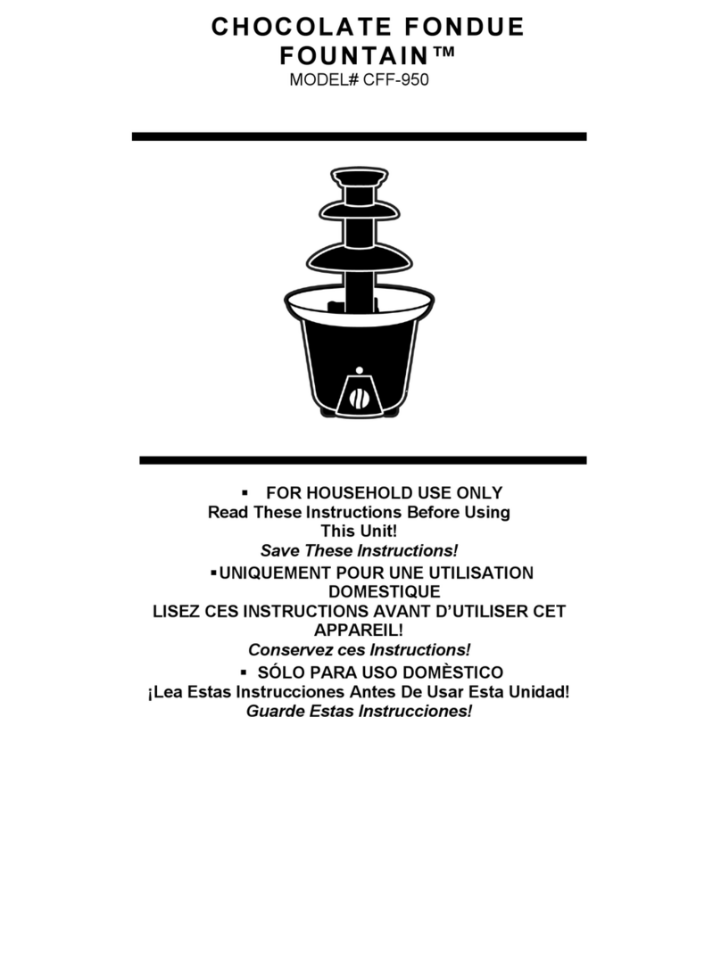 Nostalgia Electrics CFF-950 User manual