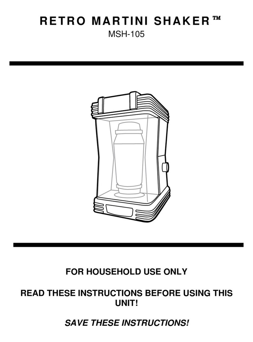 Nostalgia Electrics Retro MSH-105 User manual Nostalgia Electrics Retro MSH-105 User manual