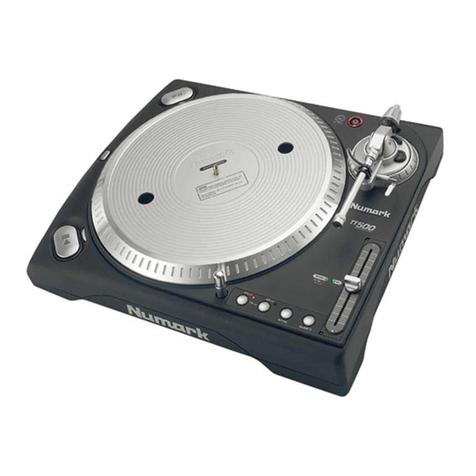Numark TT500 operating instructions
