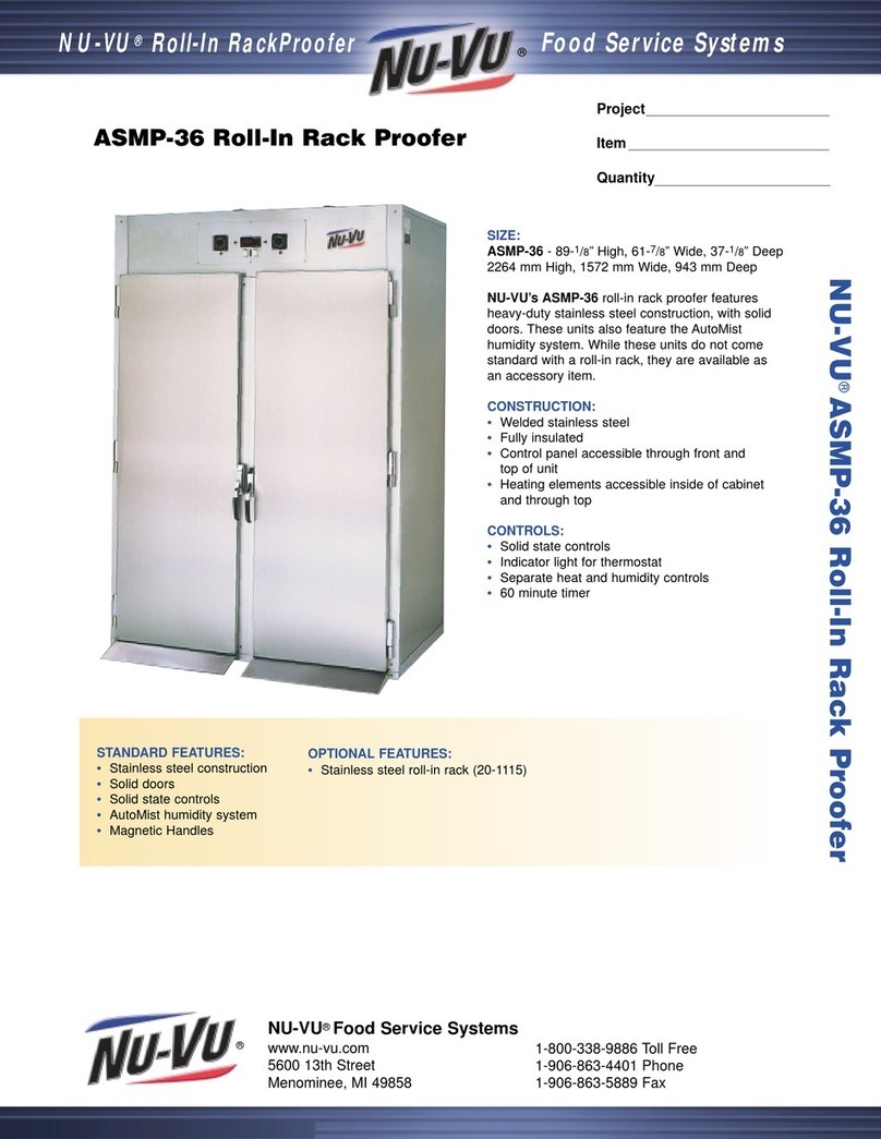 NUVU ASMP-36 Specification sheet